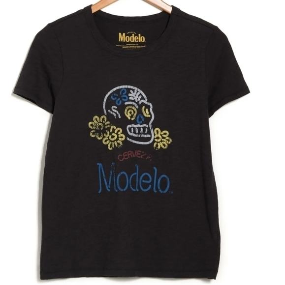 Lucky Brand x Cerveza Modelo Day of the Dead tshirt size small - Picture 1 of 5